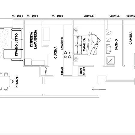 Διαμέρισμα Ideale Per Due Famiglie. Comodo A Centro E Piste